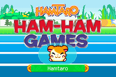 Hamtaro - Ham-Ham Games Title Screen